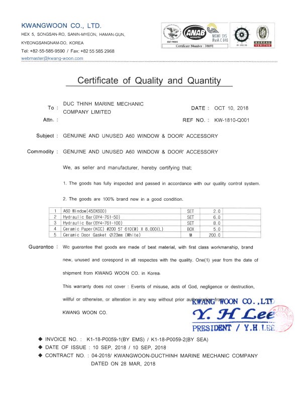 certificate-of-quality